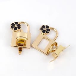 1/2Pcs Deepee Fashion Gold Metal Lock Clasp Turn Twist Locks Closure Snap Clip Buckles DIY Bag Purse Hardware Repair Accessories