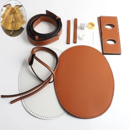 DIY Leather Shoulder Bag Making Kit Shoulder Bucket Bag Making Set for Purse DIY Making Handmade Stitch Bag Making Materials
