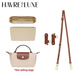 Bag Organizer Insert for Longchamp mini Women's Bag Durable Felt Storage Bag Shoulder Strap Bag Support Bag Accessories
