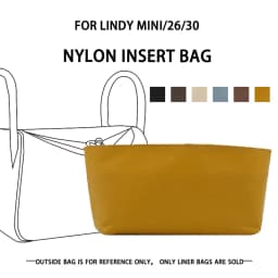 Multi-color Nylon Bag Liner Waterproof Makeup Bag For Lindy mini 26 30 Handbag Organizer Insert Travel Cosmetic Bag Shapers