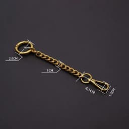 15cm Length Metal Extension Bag Chain Short Purse Chain Strap Handbag Handle Replacement Chains for Extend Shoulder Bag Strap