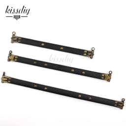 KISSDIY 5PCS 20 25 30CM Metal Internal Flex Purse Frame with Loops Bag Accessories Spring Clasp