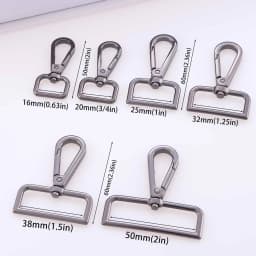 5pcs Metal Swivel Clasp Lobster Dog Collar Snap Hooks Bag Strap Buckles Key Belt Clip Buckle DIY Accessories