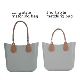 1 Pair Fashion PU Woven Braided Leather Rope Handles Obag Straps Round Handle for O Bag Accessoires