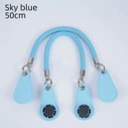 1 Pair Fashion PU Woven Braided Leather Rope Handles Obag Straps Round Handle for O Bag Accessoires