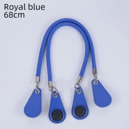 1 Pair Fashion PU Woven Braided Leather Rope Handles Obag Straps Round Handle for O Bag Accessoires