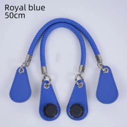 1 Pair Fashion PU Woven Braided Leather Rope Handles Obag Straps Round Handle for O Bag Accessoires