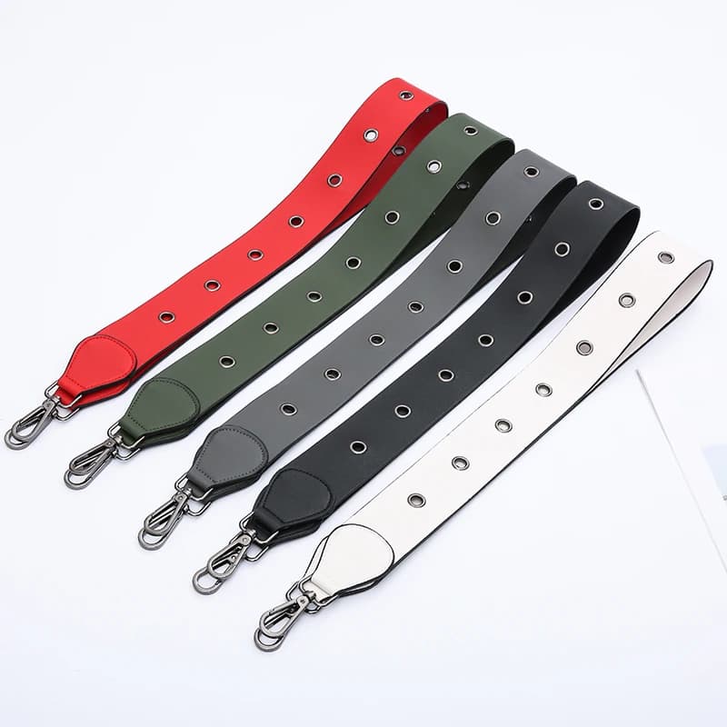 85cm 105cm 125cm PU leather lady bags Shoulder strap accessories Pure color all-match durable bag strap belt DIY handbag handle