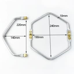 5/10Pcs Metal Purse Frame Aluminium Tube Bag Handle Clutch Kiss Lock Clasp Wallet Replacement Bracket DIY Hardware Accessories
