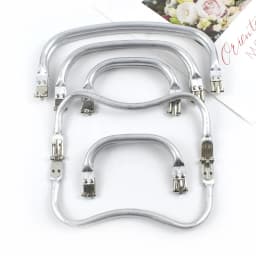 5/10Pcs Metal Purse Frame Aluminium Tube Bag Handle Clutch Kiss Lock Clasp Wallet Replacement Bracket DIY Hardware Accessories