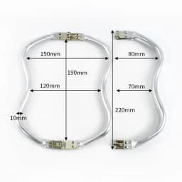 5/10Pcs Metal Purse Frame Aluminium Tube Bag Handle Clutch Kiss Lock Clasp Wallet Replacement Bracket DIY Hardware Accessories