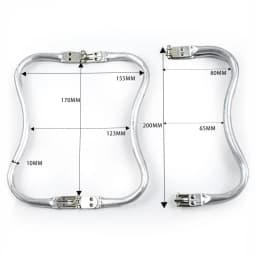 5/10Pcs Metal Purse Frame Aluminium Tube Bag Handle Clutch Kiss Lock Clasp Wallet Replacement Bracket DIY Hardware Accessories