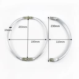 5/10Pcs Metal Purse Frame Aluminium Tube Bag Handle Clutch Kiss Lock Clasp Wallet Replacement Bracket DIY Hardware Accessories