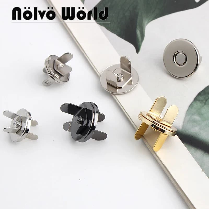 10-50pcs 14x2-18x2-20x2mm 2022 High Quality Thin Strong Round Magneti Invisible Buckle Button For Handbag Purse Accessories