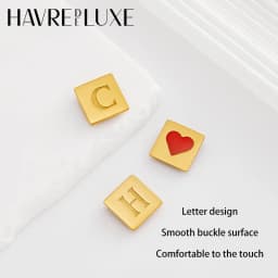 Letter Decoration Buckle For Handmade Fashion Durable High-end Gift Diy Metal Decorative Bag Modification Bag Accessories