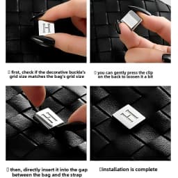 Letter Decoration Buckle For Handmade Fashion Durable High-end Gift Diy Metal Decorative Bag Modification Bag Accessories