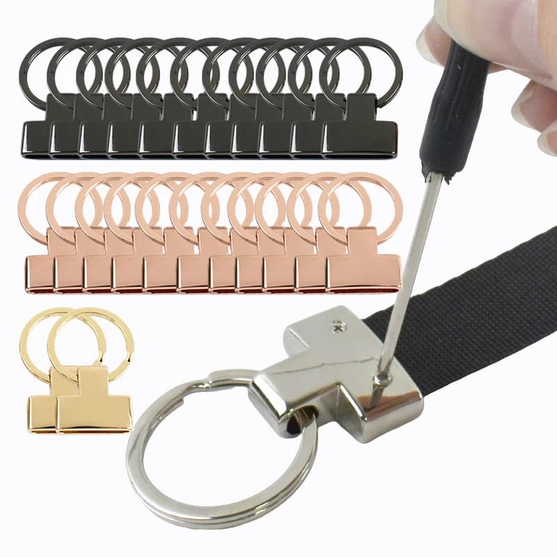 5/10/20Pcs 20/24mm Metal Key Ring Connector O Keychain Buckles for Car Keys Bag Handbag DIY Leather Craft Accessories