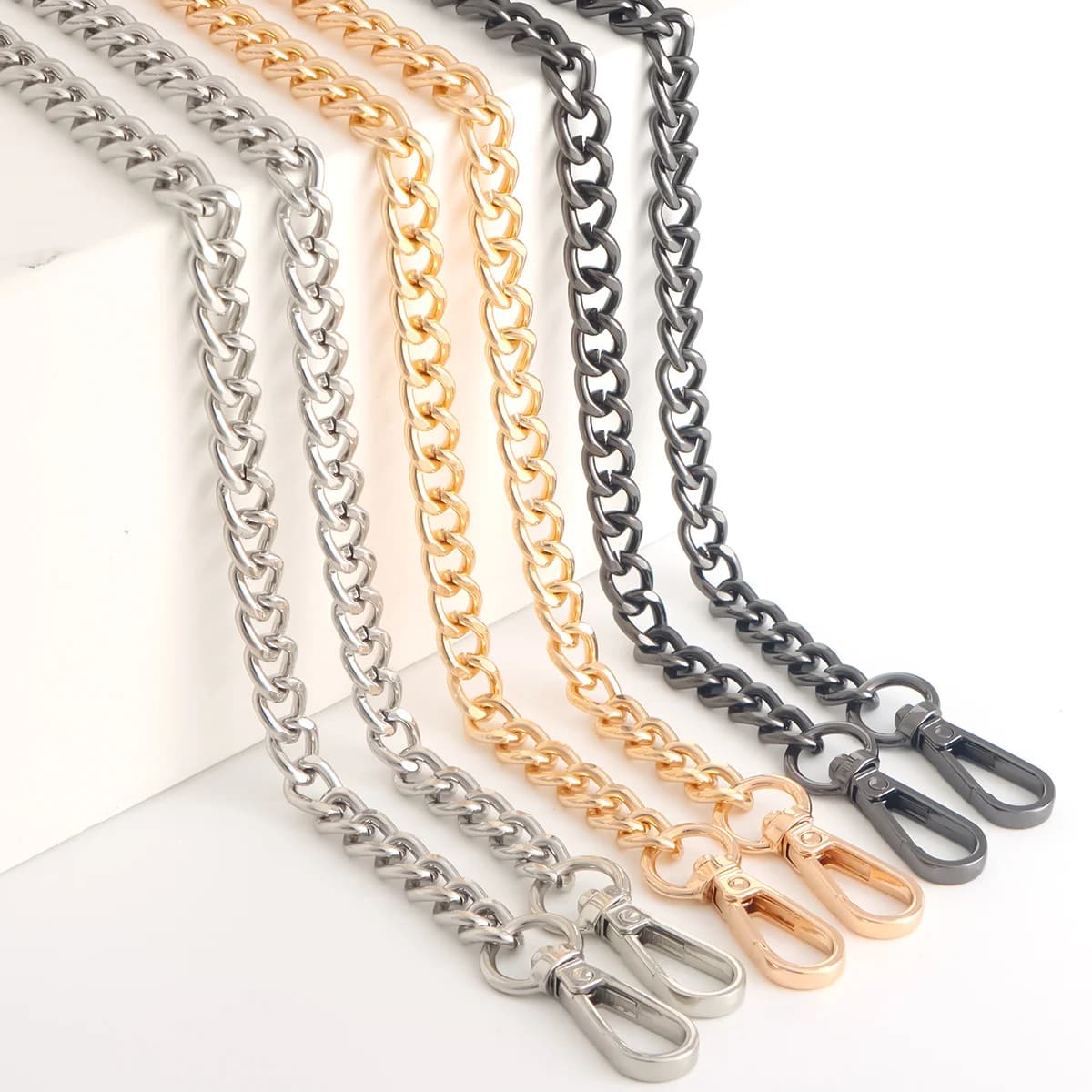 Metal Chain Strap, Purse Chain Straps Replacement, Handbags Chain Handles for Shoulder Bags, Purse DIY Crafts