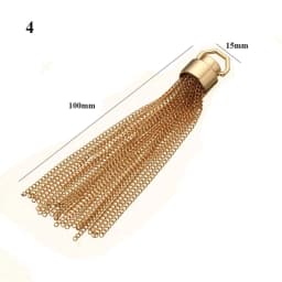 3 Colors DIY Fashion Metal Decoration Buckle Tassel Pendant Keychain for Handbag Shoulder Bag Purse Hardware Accessories