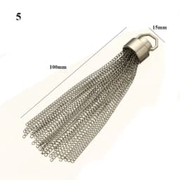 3 Colors DIY Fashion Metal Decoration Buckle Tassel Pendant Keychain for Handbag Shoulder Bag Purse Hardware Accessories