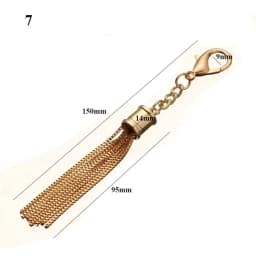 3 Colors DIY Fashion Metal Decoration Buckle Tassel Pendant Keychain for Handbag Shoulder Bag Purse Hardware Accessories