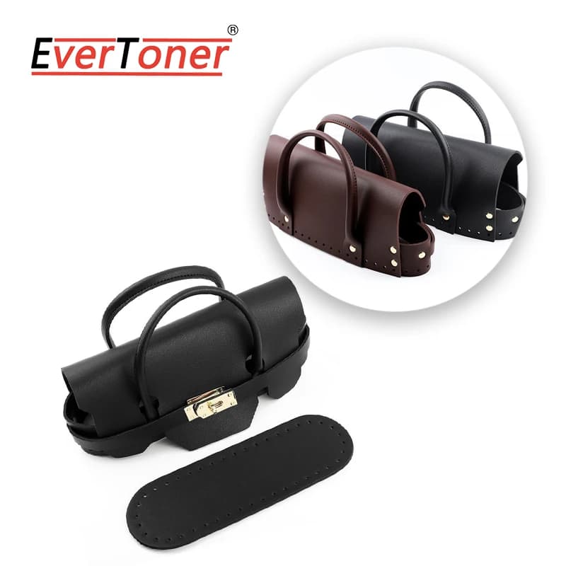 EverToner Handcraft ag Accessories Set Breathable & Scratch-Resistant Handmade Bags Handle PU Leather Bag Accessory