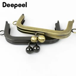 1/2/5Pcs 10.5cm Square Metal Smooth Bags Handle Purse Frame Kiss Clasp Women's Handbag Wallet DIY Handmade Bag Accessories