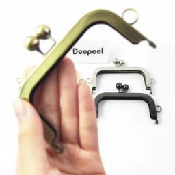 1/2/5Pcs 10.5cm Square Metal Smooth Bags Handle Purse Frame Kiss Clasp Women's Handbag Wallet DIY Handmade Bag Accessories