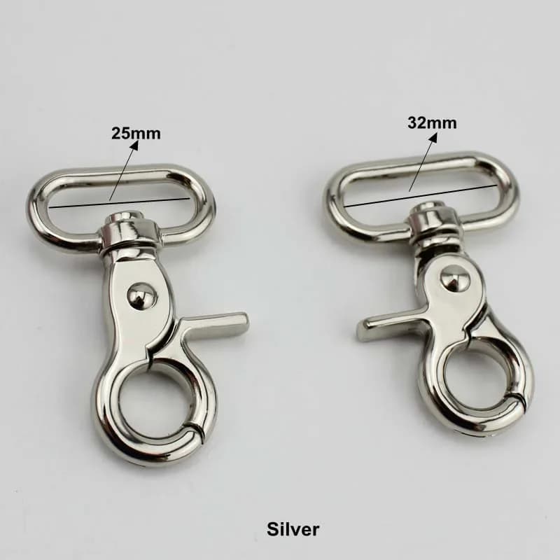 10/50pcs 16mm 19mm 25mm 32mm 38 trigger snap hooks Hardware Accessories metal diy handbags purses trigger snap purse hook