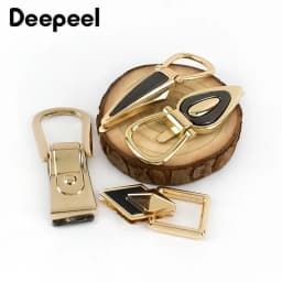 4Pc Fashion Metal Bag Side Clip Ring Buckle Chain Handle Screw Clasp Hang Hooks DIY Luggage Hardware Sewing Decoration Accessory