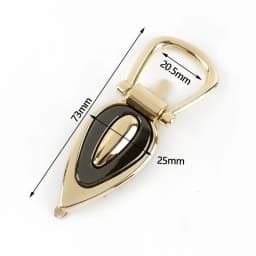 4Pc Fashion Metal Bag Side Clip Ring Buckle Chain Handle Screw Clasp Hang Hooks DIY Luggage Hardware Sewing Decoration Accessory