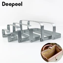 1Set 12-30cm Metal Purse Frame Handbag Internal Doctor Inner Bag Sewing Brackets Bags Handle DIY Leather Crafts Accessories