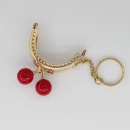 10PCS Super Lovely 5CM Light Golden Metal Purse frame Colorful Bead Head with KeyChain frames Kiss Clasp DIY Bag Accessory