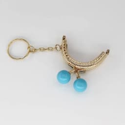 10PCS Super Lovely 5CM Light Golden Metal Purse frame Colorful Bead Head with KeyChain frames Kiss Clasp DIY Bag Accessory