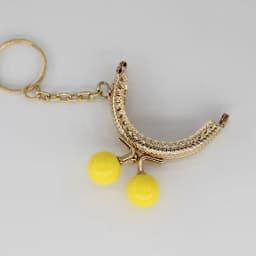 10PCS Super Lovely 5CM Light Golden Metal Purse frame Colorful Bead Head with KeyChain frames Kiss Clasp DIY Bag Accessory