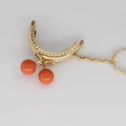 10PCS Super Lovely 5CM Light Golden Metal Purse frame Colorful Bead Head with KeyChain frames Kiss Clasp DIY Bag Accessory