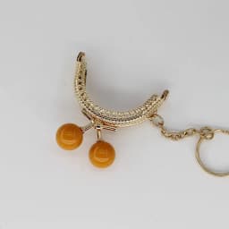 10PCS Super Lovely 5CM Light Golden Metal Purse frame Colorful Bead Head with KeyChain frames Kiss Clasp DIY Bag Accessory