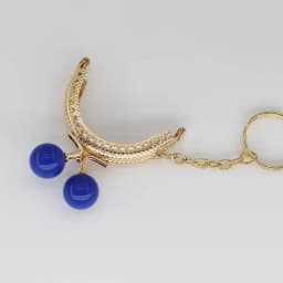 10PCS Super Lovely 5CM Light Golden Metal Purse frame Colorful Bead Head with KeyChain frames Kiss Clasp DIY Bag Accessory