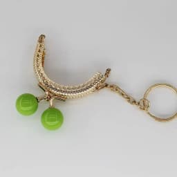 10PCS Super Lovely 5CM Light Golden Metal Purse frame Colorful Bead Head with KeyChain frames Kiss Clasp DIY Bag Accessory