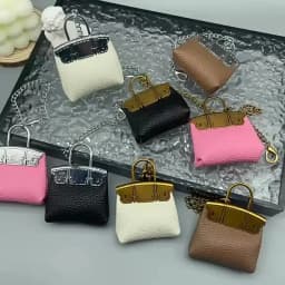 〔CC88〕New Mini Small Bag Pendant.Metal Chain Pocket Bag Keychain Women's Bag Charms Hangaing Decoration