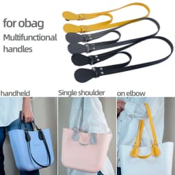 New Long Short Leather Handheld Single Shoulder One-Piece Straps Handles O Bag Accessories Multifunctional Strap for Obag