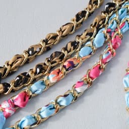 New Fashion Spring Woman Handbag Accessory Chains Detachable Long Crossbody Print Cute Silk Strap Women DIY Chain Bag Handles