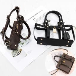 Hollow Tote Messenger Bag Set Leather Encasement Conversion Crossbody Adjustable Shoulder Strap for Women Handbag Accessories