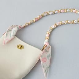 New Fashion Brand Woman Handbag Accessory Chains Detachable Floral Gold Silver Metal Silk Strap Women DIY Chain Bag Handles