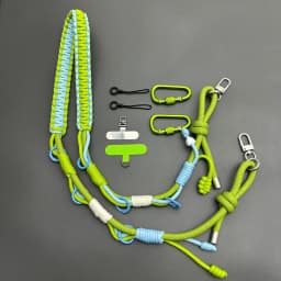 Outdoor Tactical Multifunctional Hand Braided Camera Bag Strap Adjustable Replacement Phone Lanyard Expandable Crossbody Strap
