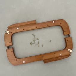 25cm Nature Solid Wood Material Fashion Wooden Bag Clasp Genuine Wood Purse Frame Hook Crossbody Bag Switch Four Colors