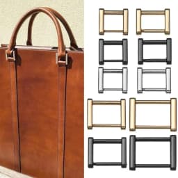 1PCS Metal Detachable open Rectangle Screw Rings Buckle Strap Connector for Leather Craft Bag Strap Belt Handle Shoulder Webbing