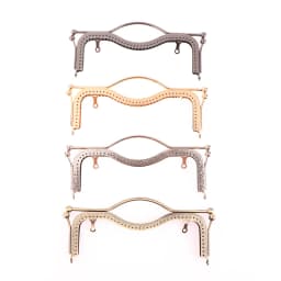 1Pc Fashion Women Bags Handle Metal DIY Coin Purse Bag Handle Handbag Clasp Lock Arch Frame Bags Accessories