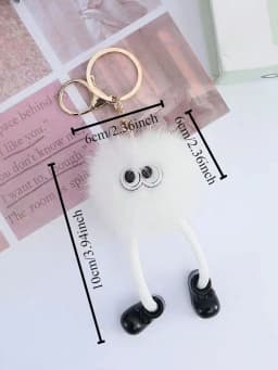 Cute Plush Keychain for Women Bags Backpacks Fluffy Kawaii Bag Charm Pendant Y2K Coquette Gift for Women Girls  Bag Accessories