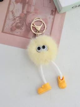 Cute Plush Keychain for Women Bags Backpacks Fluffy Kawaii Bag Charm Pendant Y2K Coquette Gift for Women Girls  Bag Accessories
